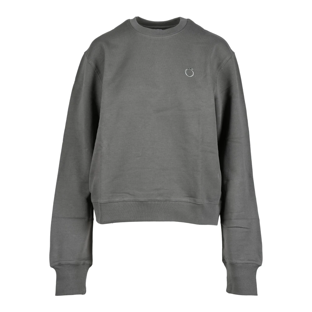Trussardi Katoenen Sweatshirt Model: Felpa Gray Dames
