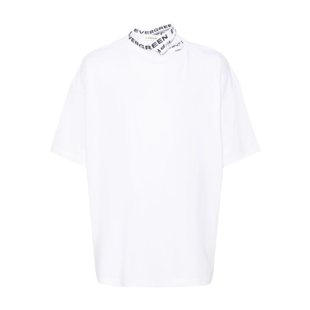 Y Project Oversized Wit T-shirt White Heren
