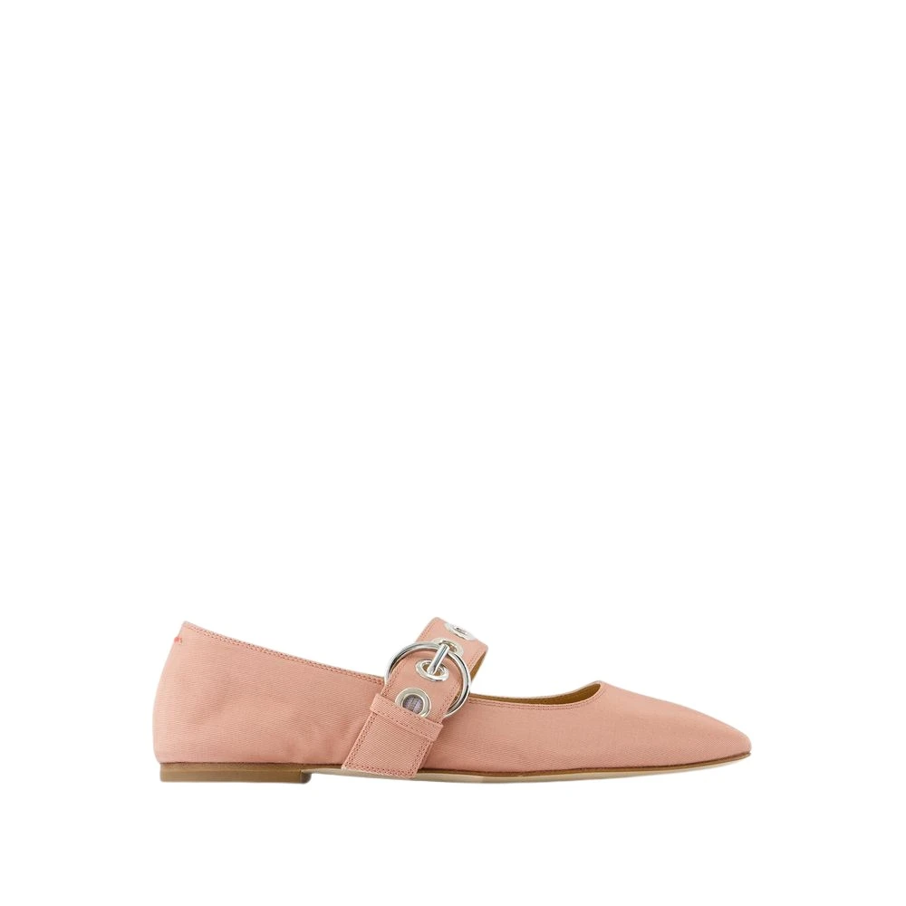 Aeyde Women's Pink Silk Eyelet Ballerinas - Ballerina Shoes - 7 Uk - Shoes