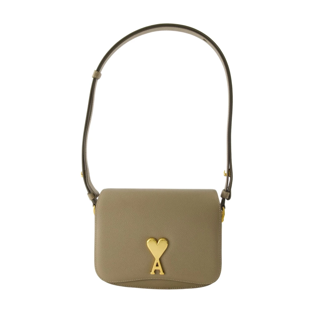 AMI Paris Crossbody bags Schultertasche mit Logo 48104213774682 in beige