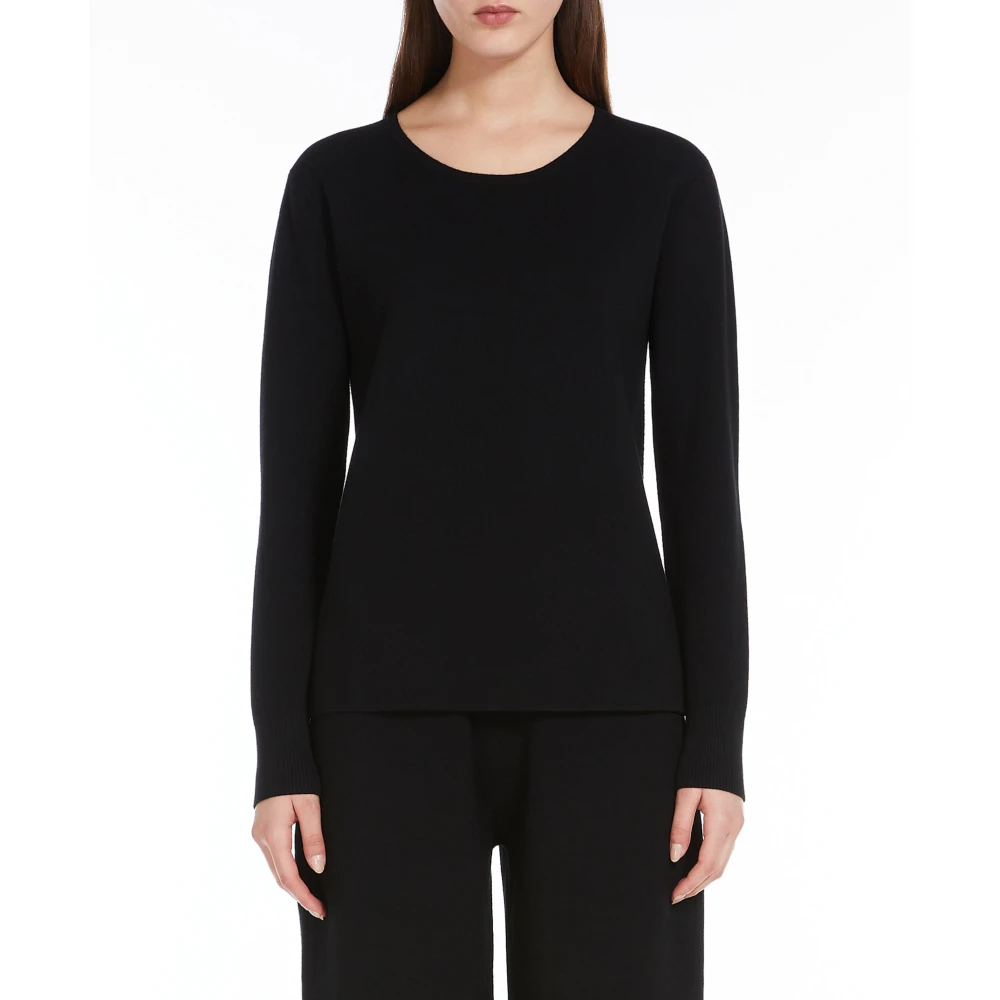 Max Mara Studio Zwarte Pokertrui voor Vrouwen Black Dames