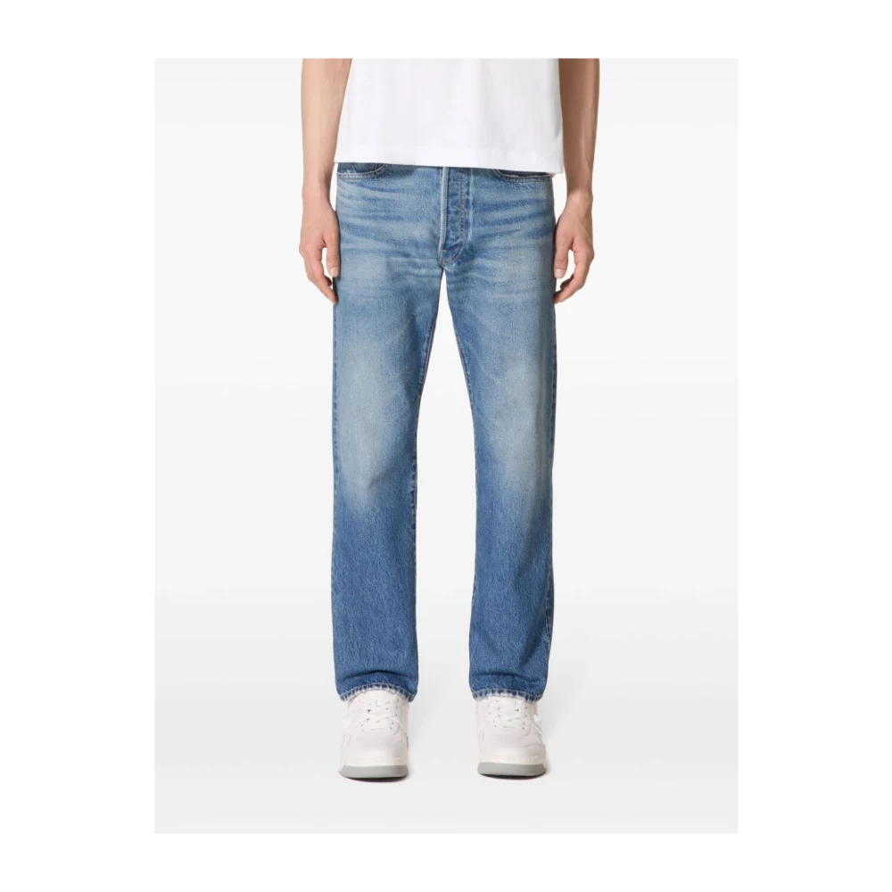 Valentino Garavani Blauwe Jeans Herenmode Aw24 Blue Heren