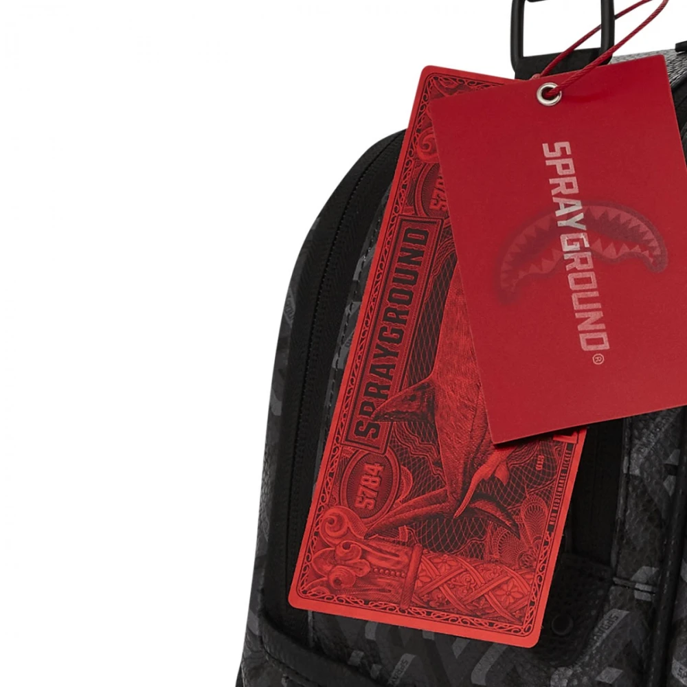 Sprayground 3Dsg Blackout Rugzak met Voorvak Black Unisex