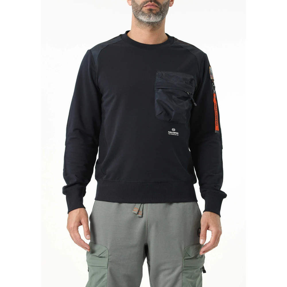 Parajumpers Zwarte Sabre Crewneck Sweatshirt Black Heren