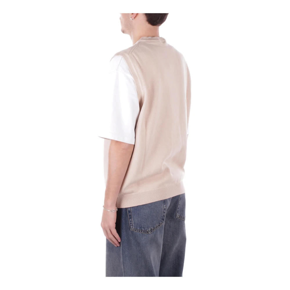 Carhartt WIP Logo Front Sweater Beige Heren