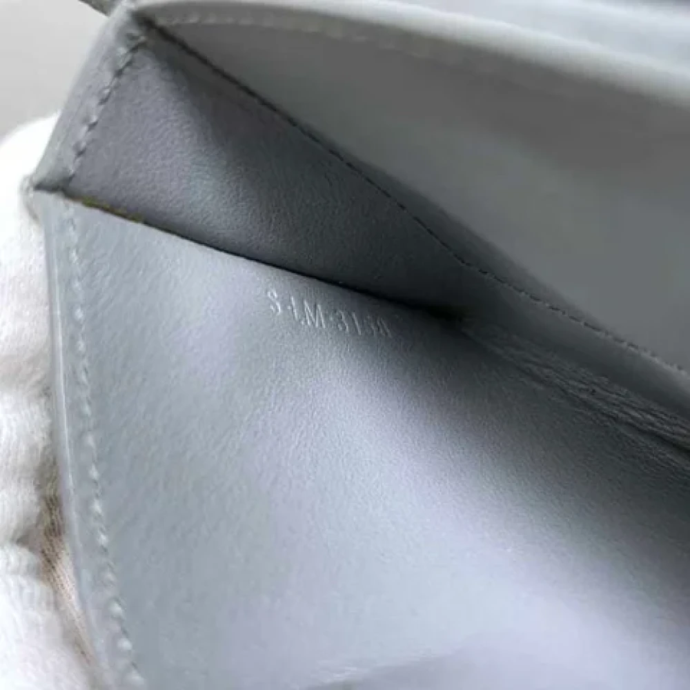 Celine Vintage Pre-owned Leather home-office Gray Dames