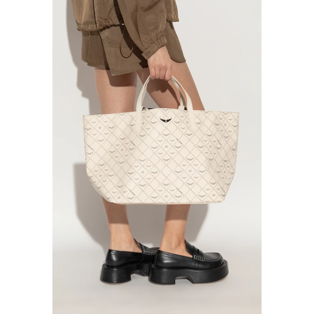 Zadig & Voltaire Tas Shopper Z XL White Dames