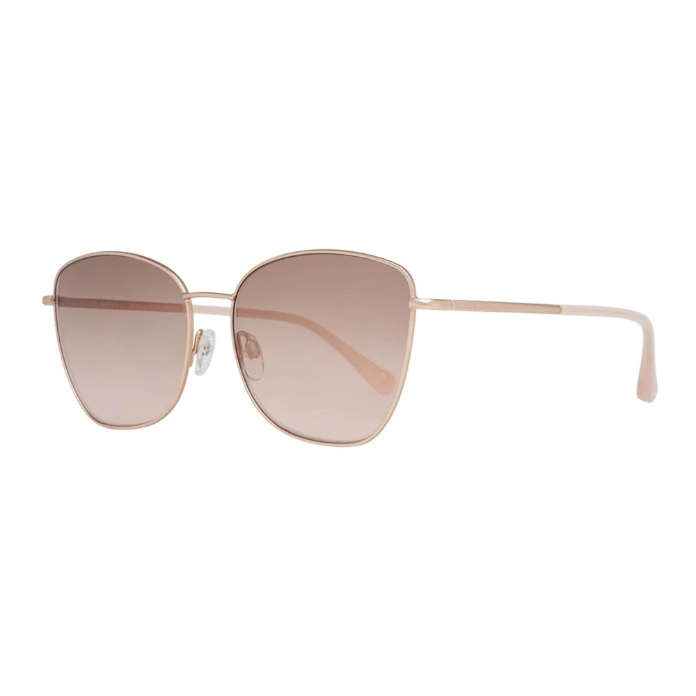 Ted Baker Rose Gold Butterfly Solglasögon med Gradient Lins Pink, Dam