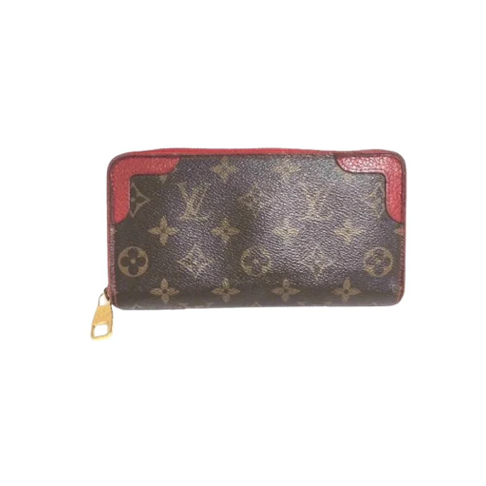 Louis Vuitton Vintage Pre-owned Canvas wallets Red Dames