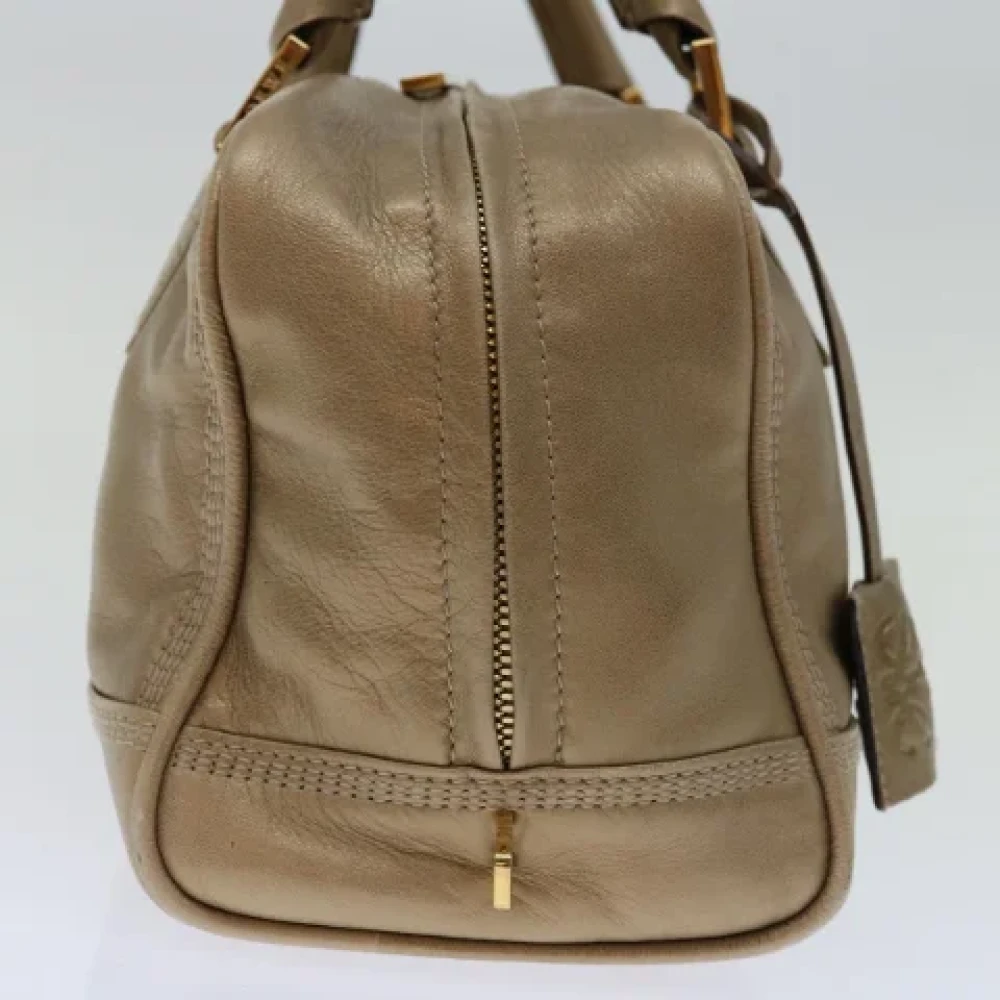 Loewe Pre-owned Leather handbags Yellow Dames
