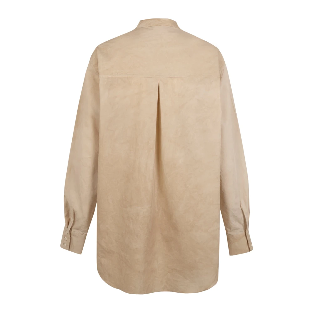 Cortana Yoko beige maltinto popeline overhemd Beige Dames