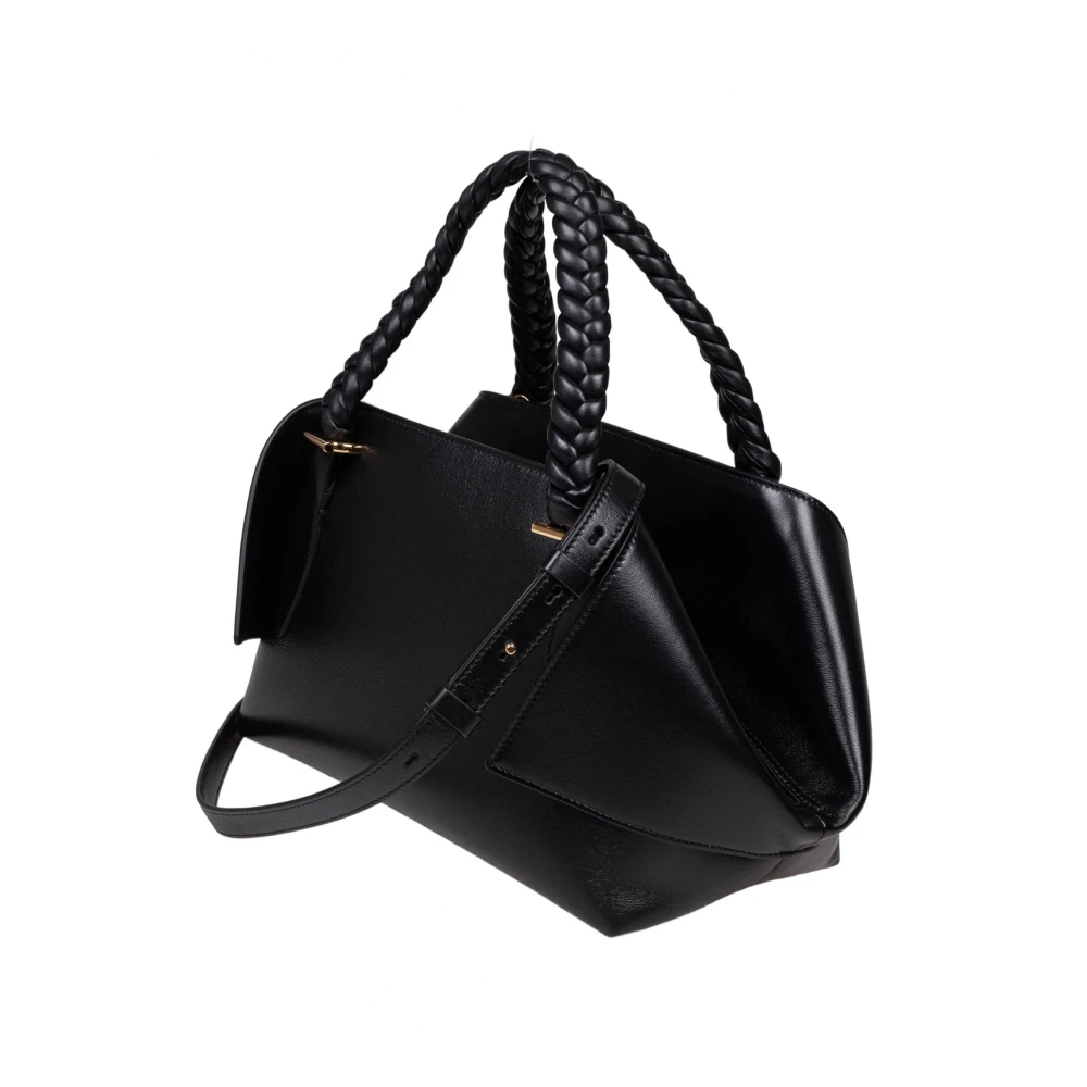 Salvatore Ferragamo Zwarte Schoudertas Handtas van Kalfsleer Black Dames