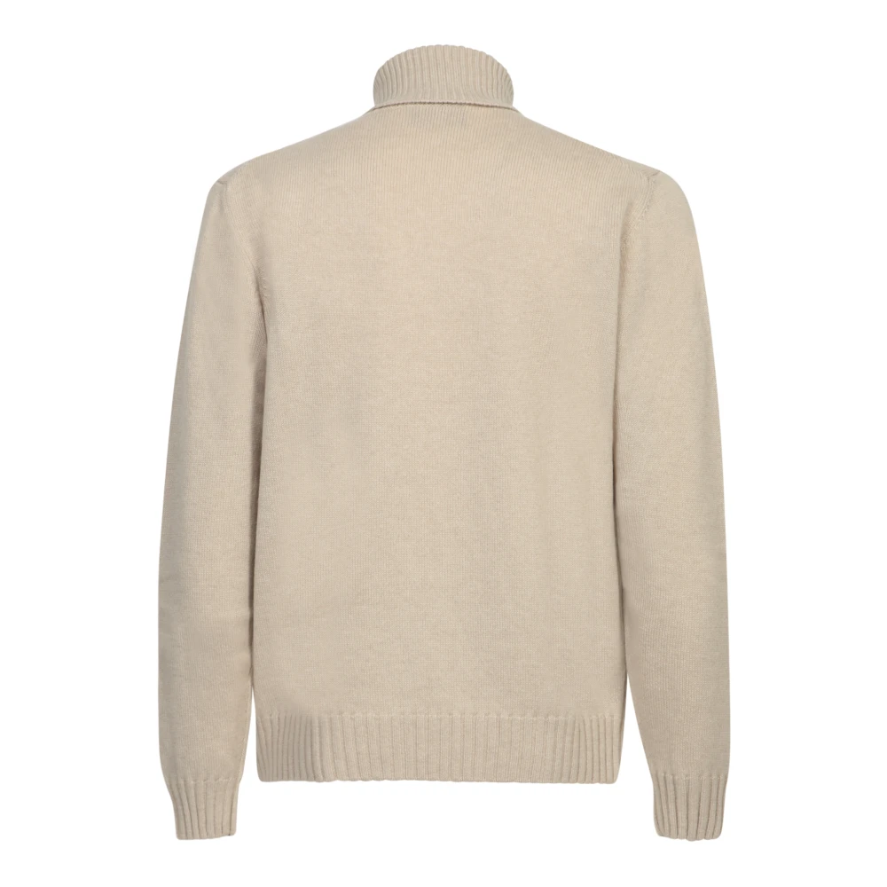 Dell'oglio Witte Gebreide Kleding voor Moderne Man Beige Heren