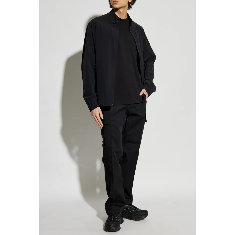 Moncler T-shirt met logopatch Black Heren