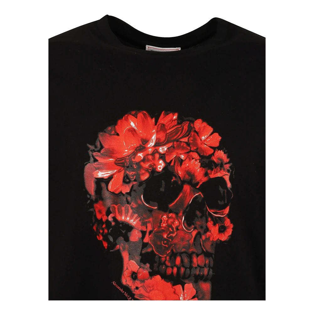 alexander mcqueen Stijlvolle T-shirts en Polos Black Heren