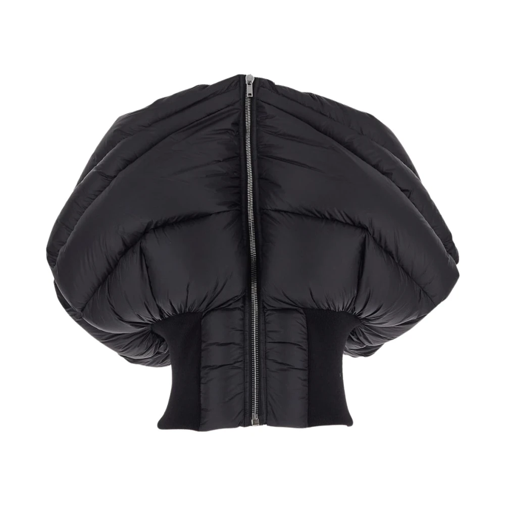 Rick Owens Gewatteerd Vest met Sjaalkraag Black Dames