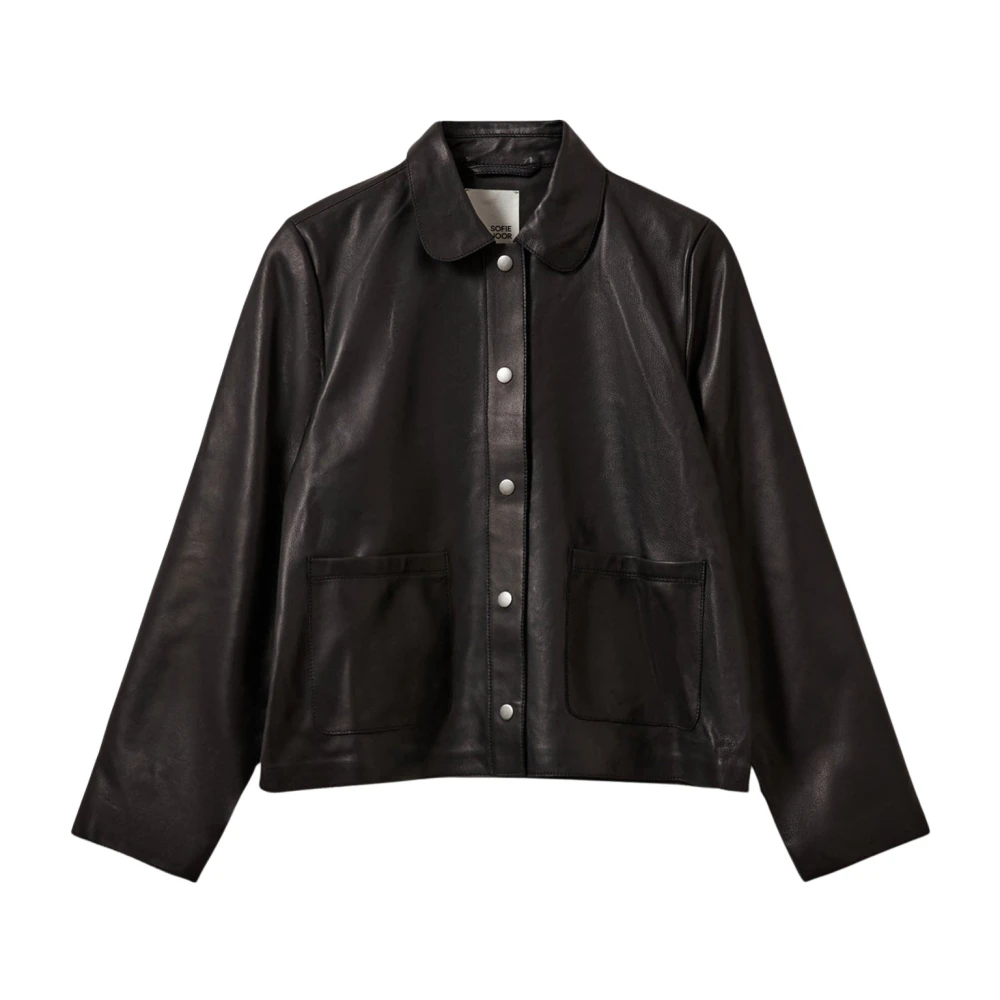 Sofie Schnoor Women's Noir Leather Jacket Martinasw - Image 2