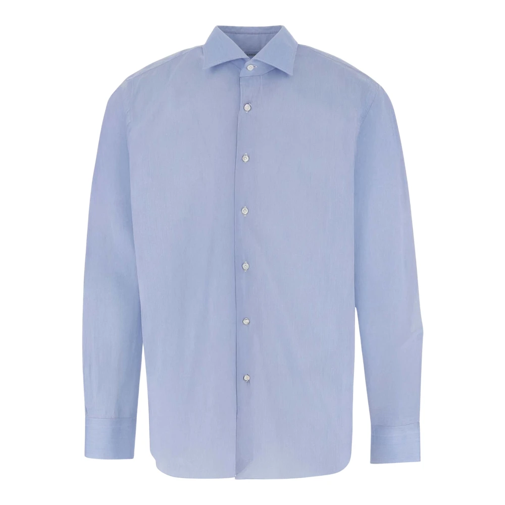 Alessandro Gherardi Men's Blue Formal Shirts, 4XL, Stretch Cotton Blend Shirt
