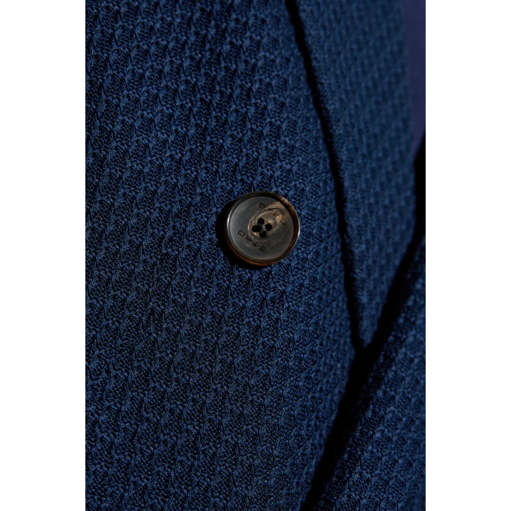 ETRO Katoenen blazer met gesloten revers Blue Heren