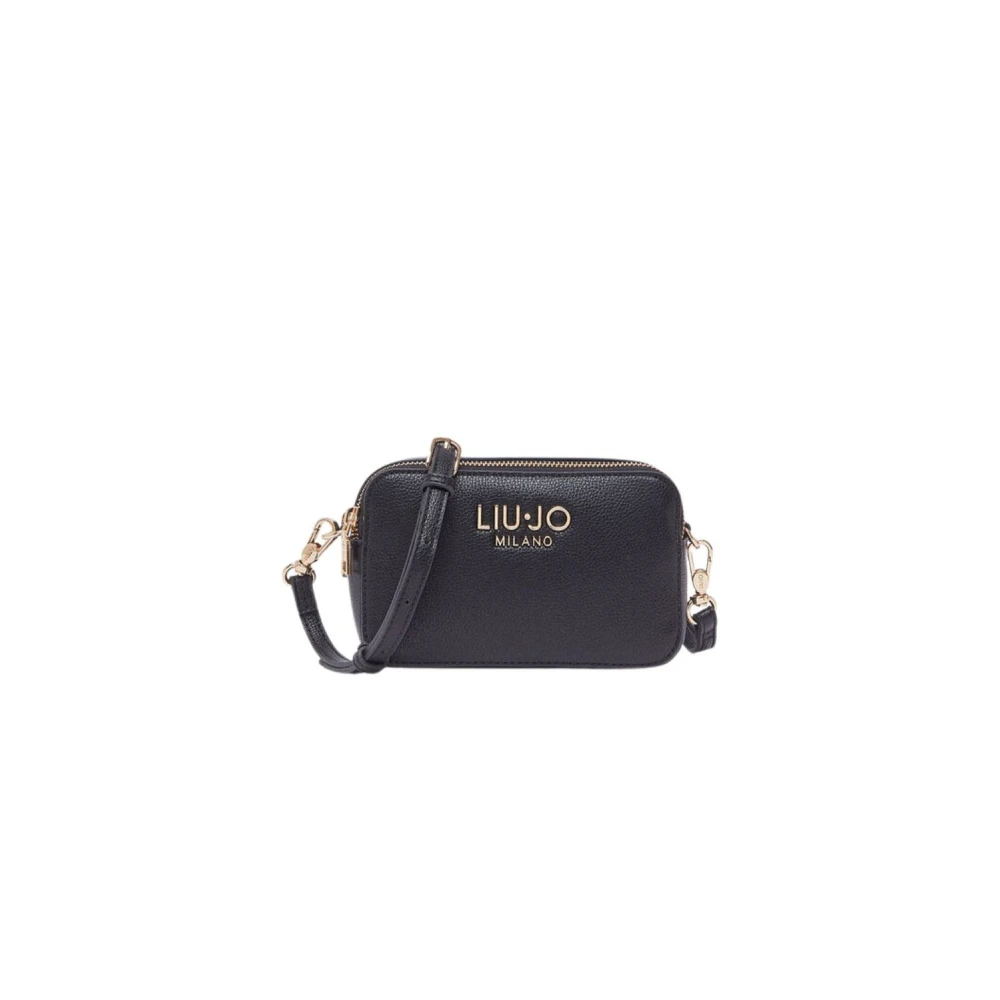 Liu Jo Vrouw Zwart Tassen Dames, One Size, Polyester, Kleine Crossbody Tas