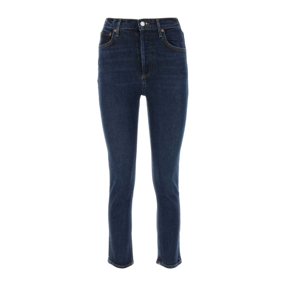 Agolde Stretch denim jeans Stijlvol en comfortabel Blue Dames