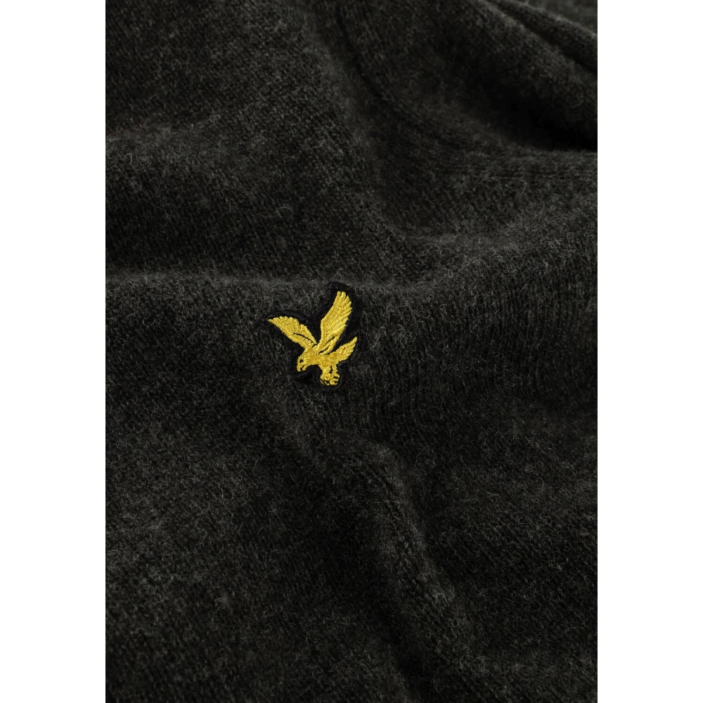 Lyle & Scott Crew Neck Lambswool Blend Jumper Gray Heren