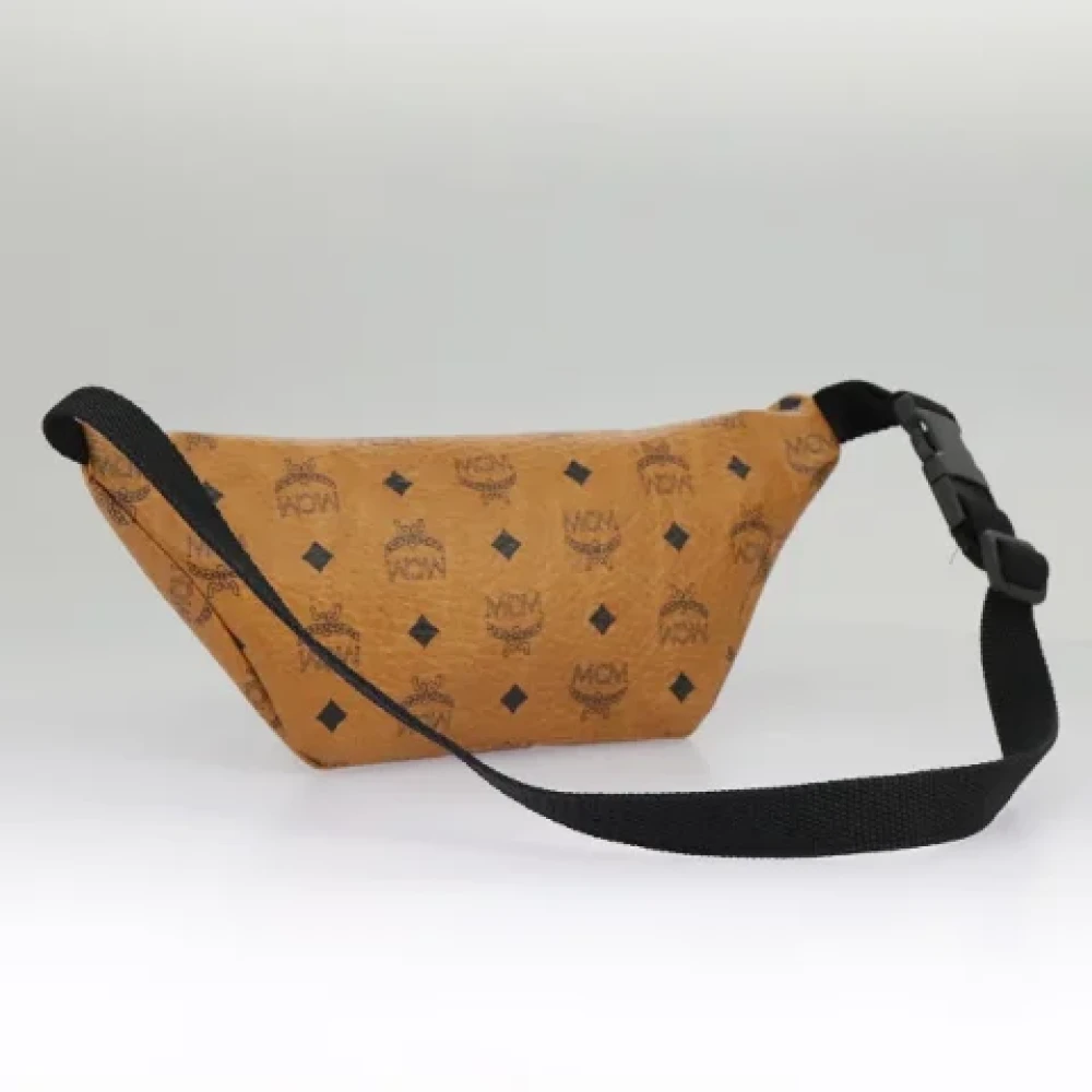 MCM Pre-owned Canvas crossbody-bags Brown Dames
