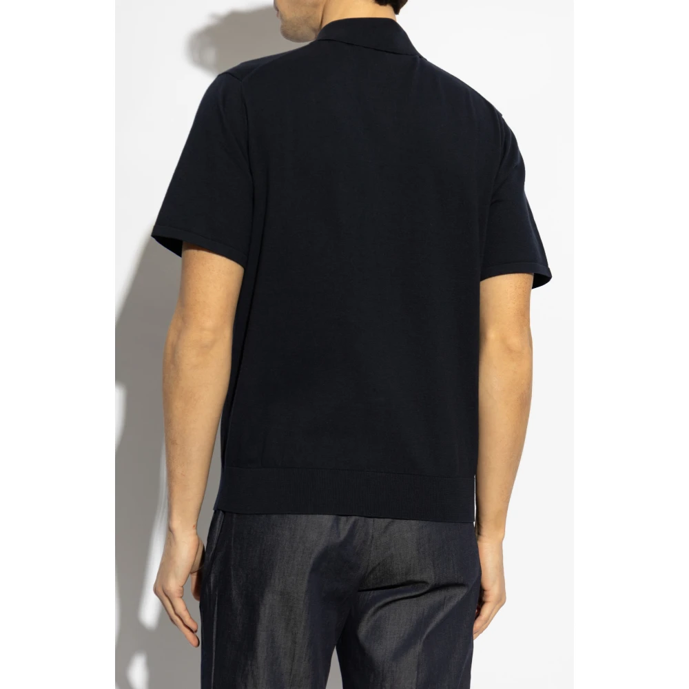 Paul Smith Katoenen polo Blue Heren