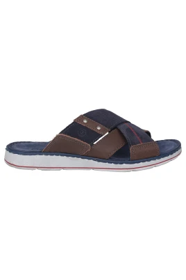 Blå sandal för sommaren