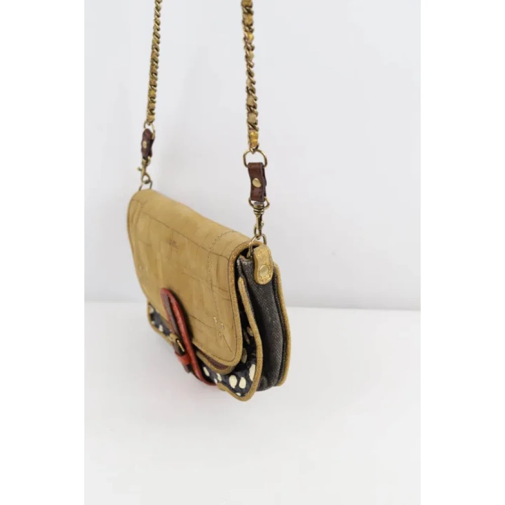 Jérôme Dreyfuss Pre-owned Leather shoulder-bags Green Dames