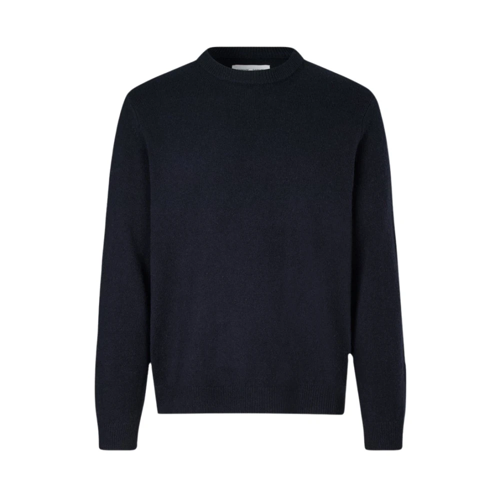 Samsøe & Samsøe Herren Blau Isak Knit Sweater - Bild 4