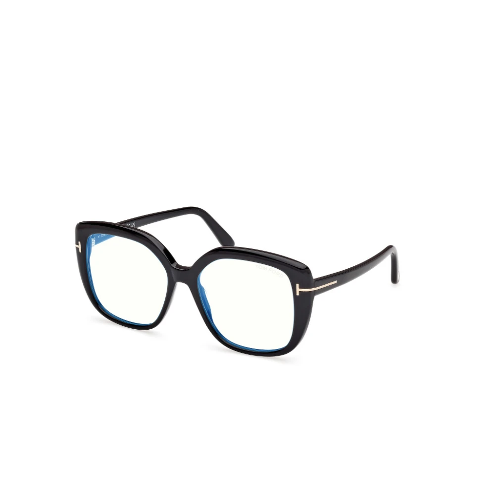 Tom Ford Stijlvolle Vierkante Zwarte Bril Black Unisex