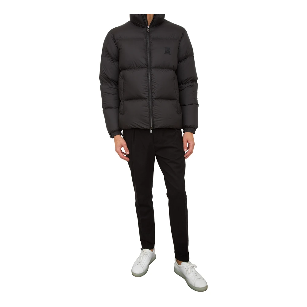 Emporio Armani Zwarte Donsjas Wintermode Black Heren