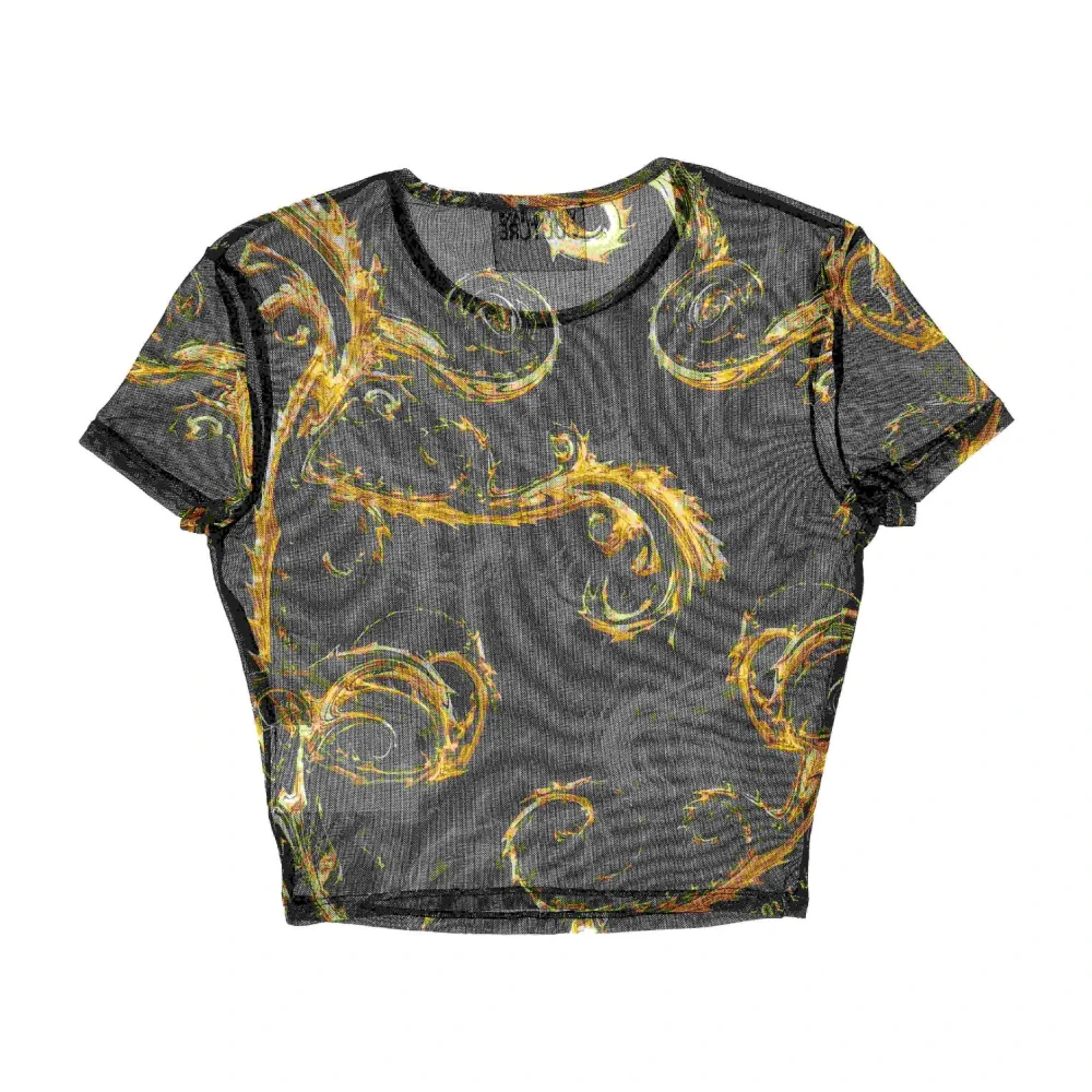 Versace Jeans Couture T-shirts en Polos Black Dames