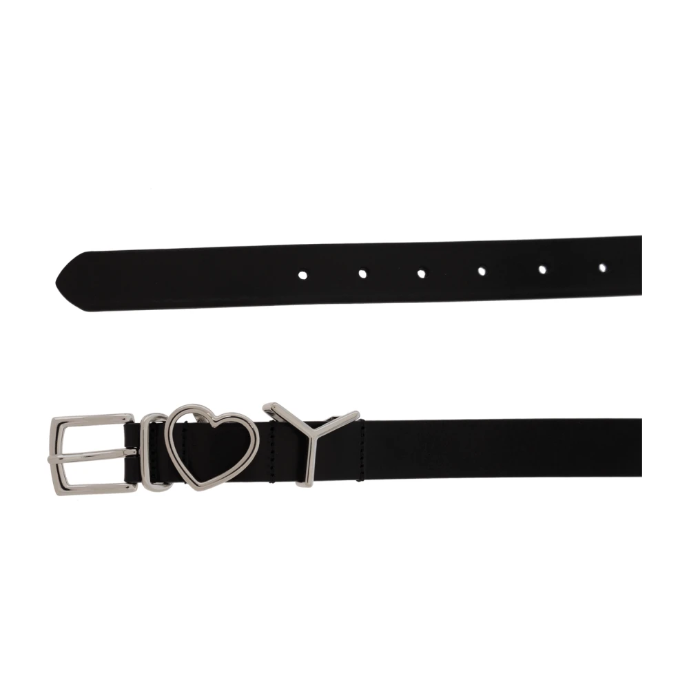 Y Project Leren riem Black Dames