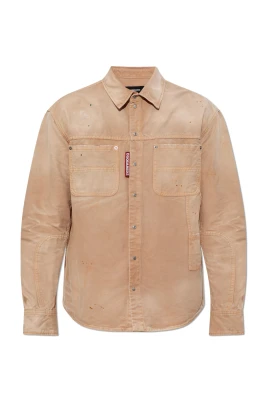 Denimskjorta med vintageeffekt