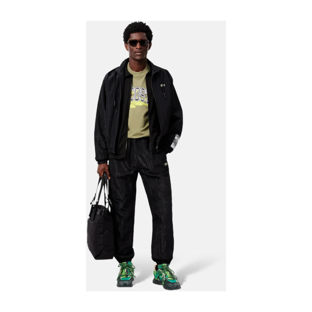 Lacoste Waterafstotende Sportsuit Jas Black Heren