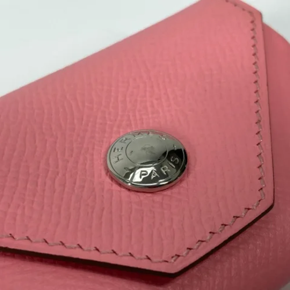 Hermès Vintage Pre-owned Leather wallets Pink Dames