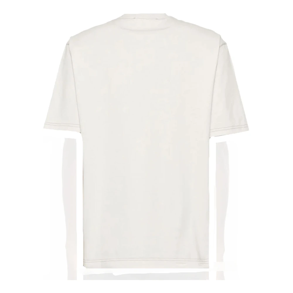 A-Cold-Wall Beige Jersey T-shirt met Logo Print Beige Heren