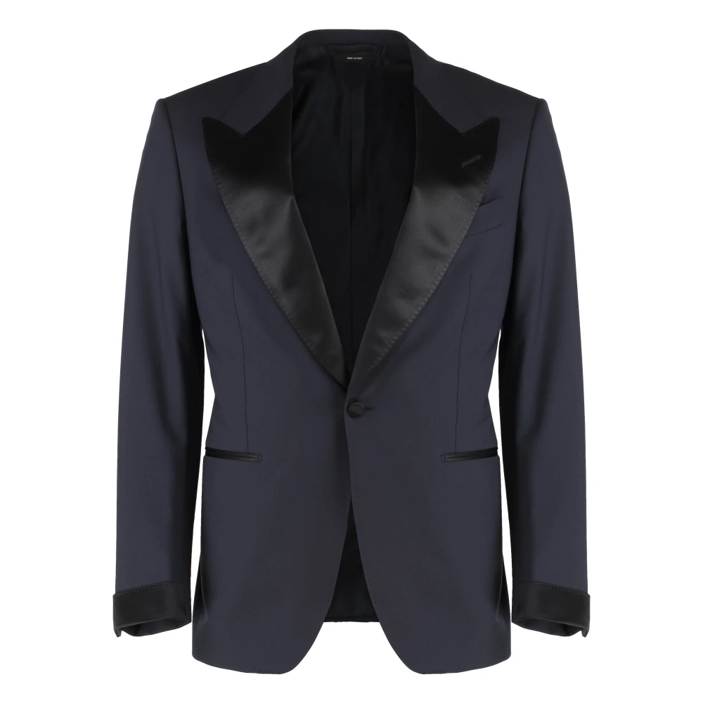 Tom Ford Wollen pak met satijnen revers Blue Heren