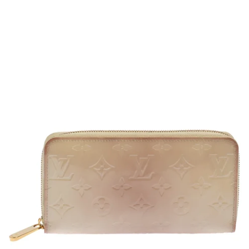 Pre-owned Beige skinn Louis Vuitton lommebok