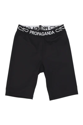 Svarta cykelshorts med logotyp