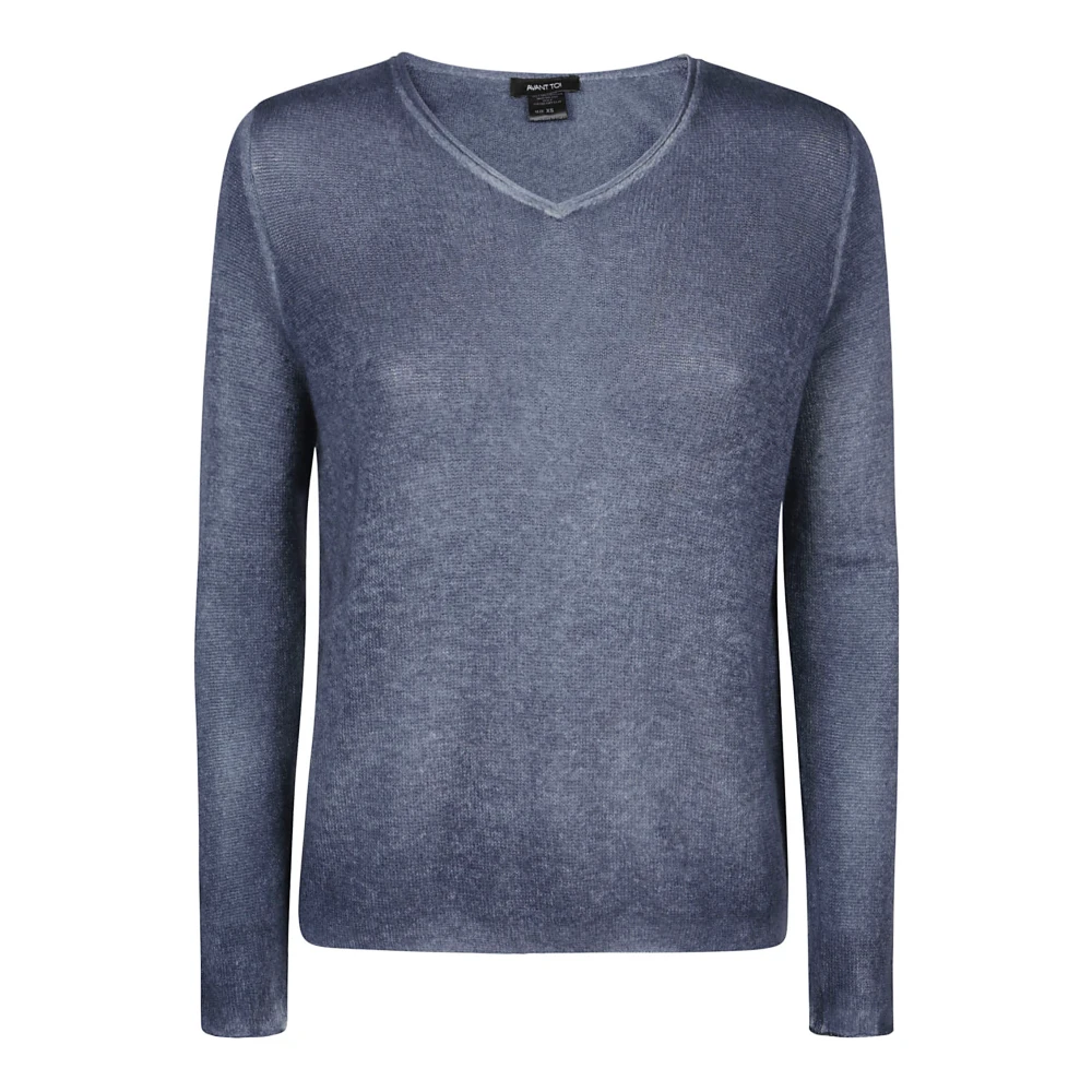 Avant Toi Heldere Blauwe Cashmere Sweater Made in Italy Blue Dames