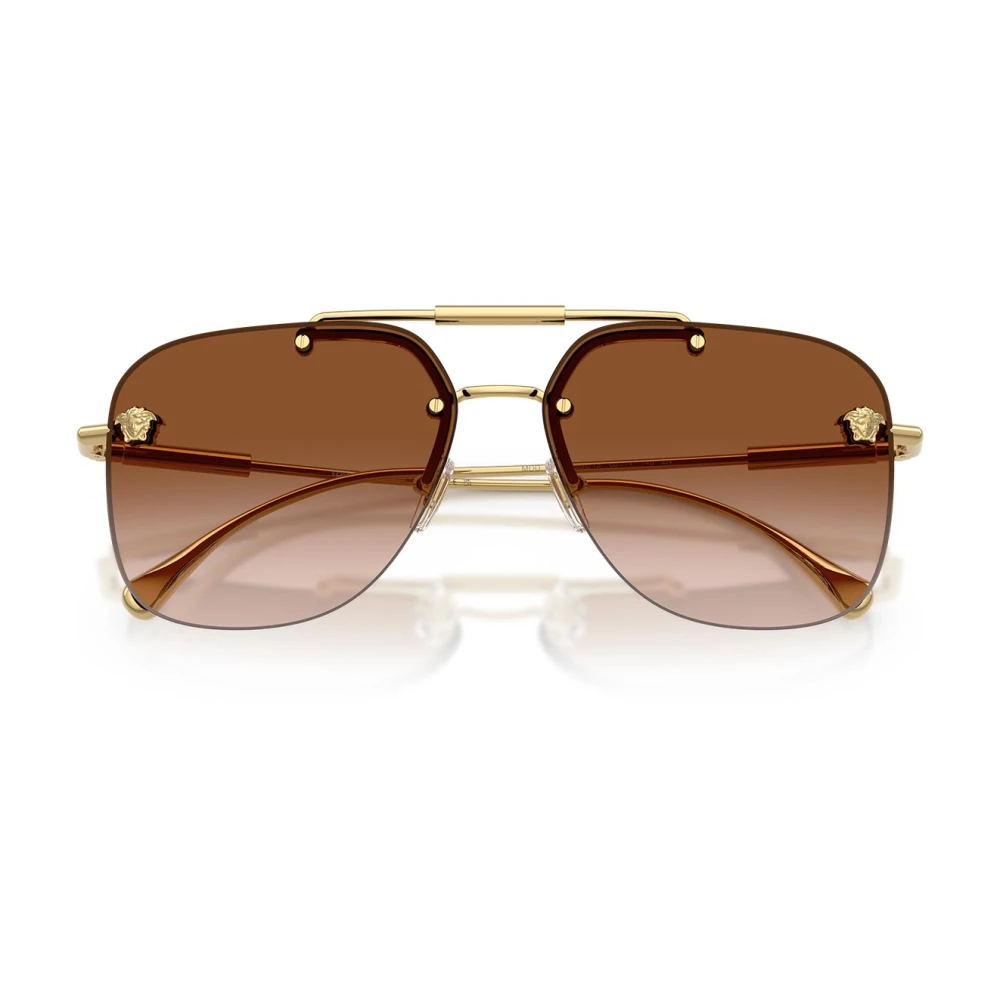 Versace Unisex Yellow Ve2296 Rimless Sunglasses - Sunglasses - 60 Mm - Accessories