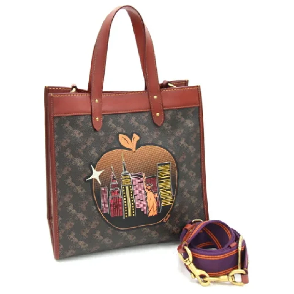 Coach Pre-owned Leather handbags Brown Dames