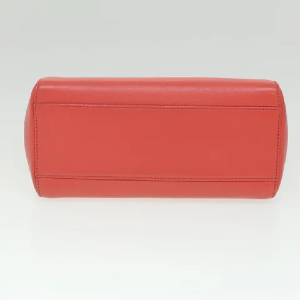 Fendi Vintage Pre-owned Leather handbags Orange Dames
