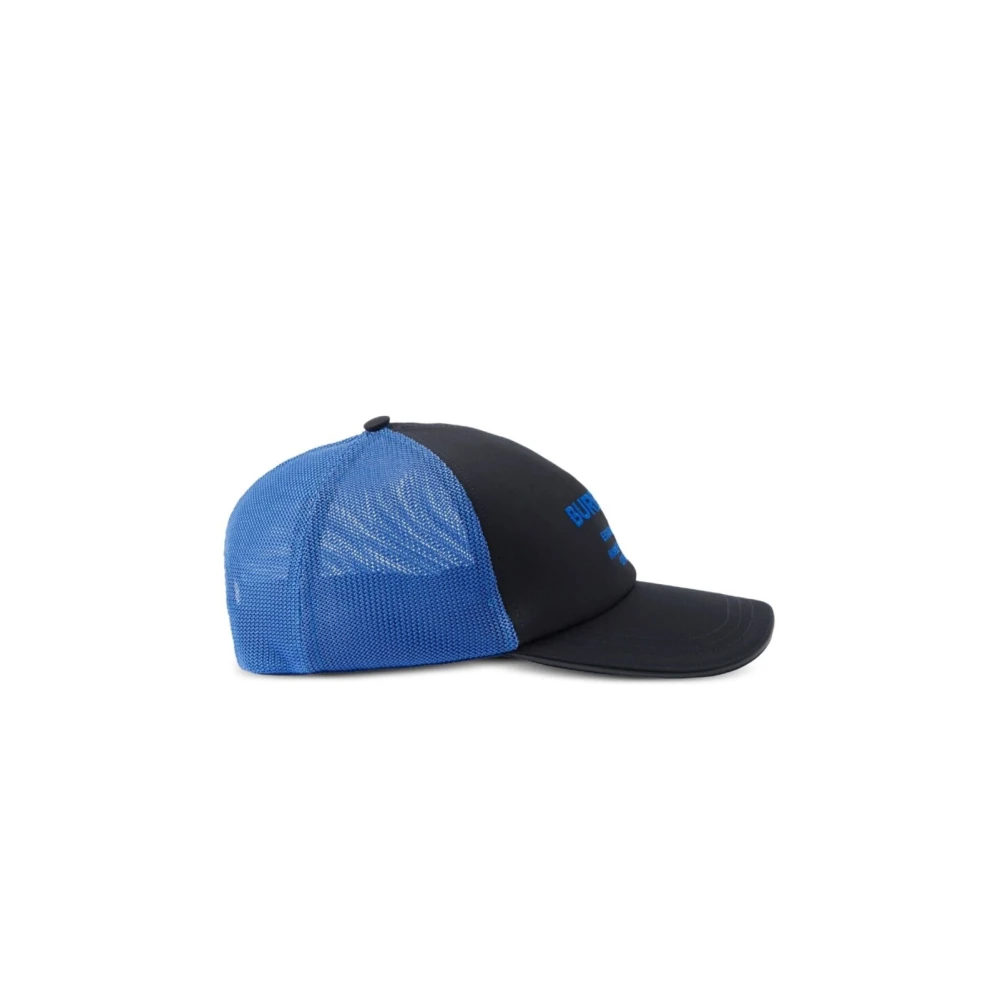 Burberry Logo Baseball Cap Navy Blue Heren