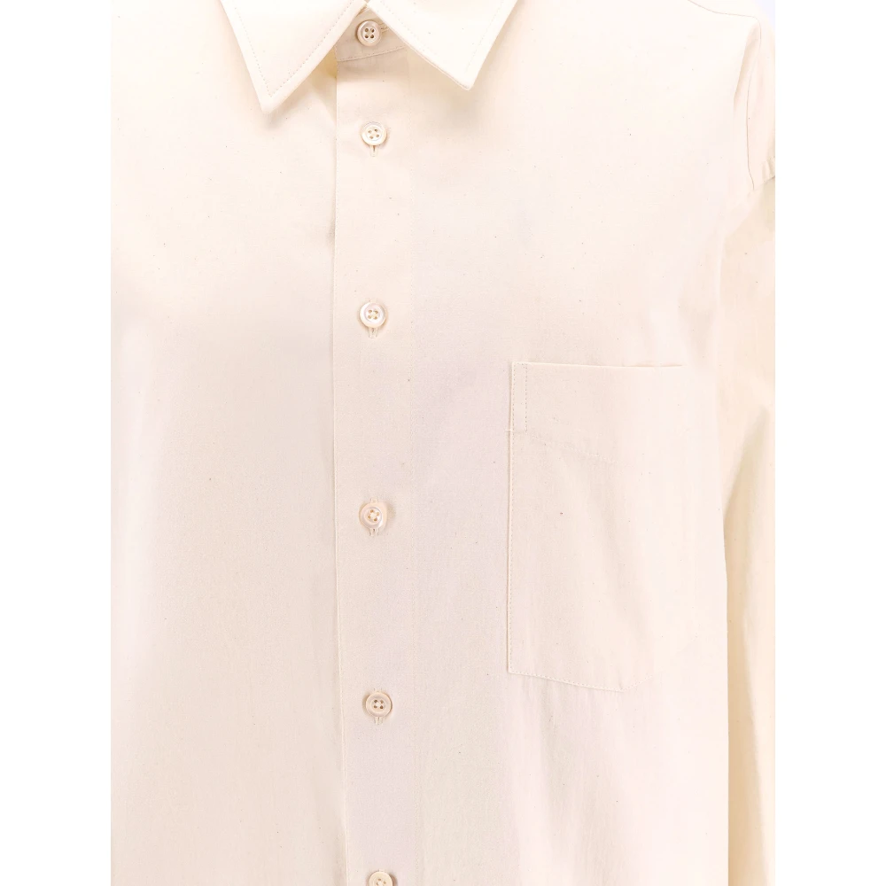 Maison Margiela Katoenen overhemd met parelmoerknopen White Dames