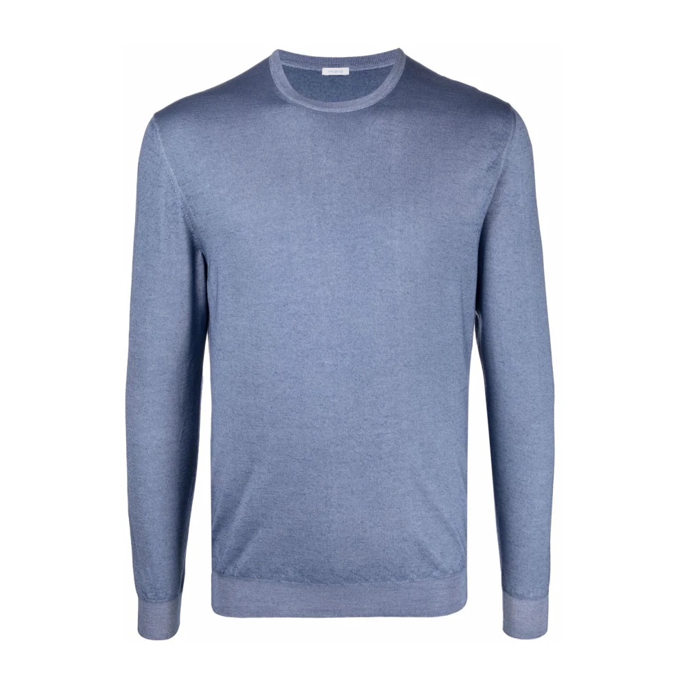 Malo Blauwe Casual Sweatshirt voor Mannen Blue Heren