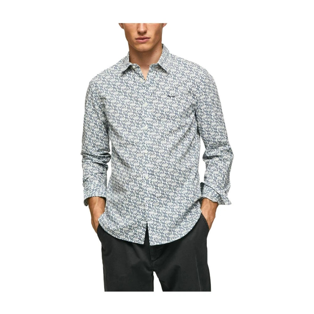 Pepe Jeans Men's Gray Casual Shirt